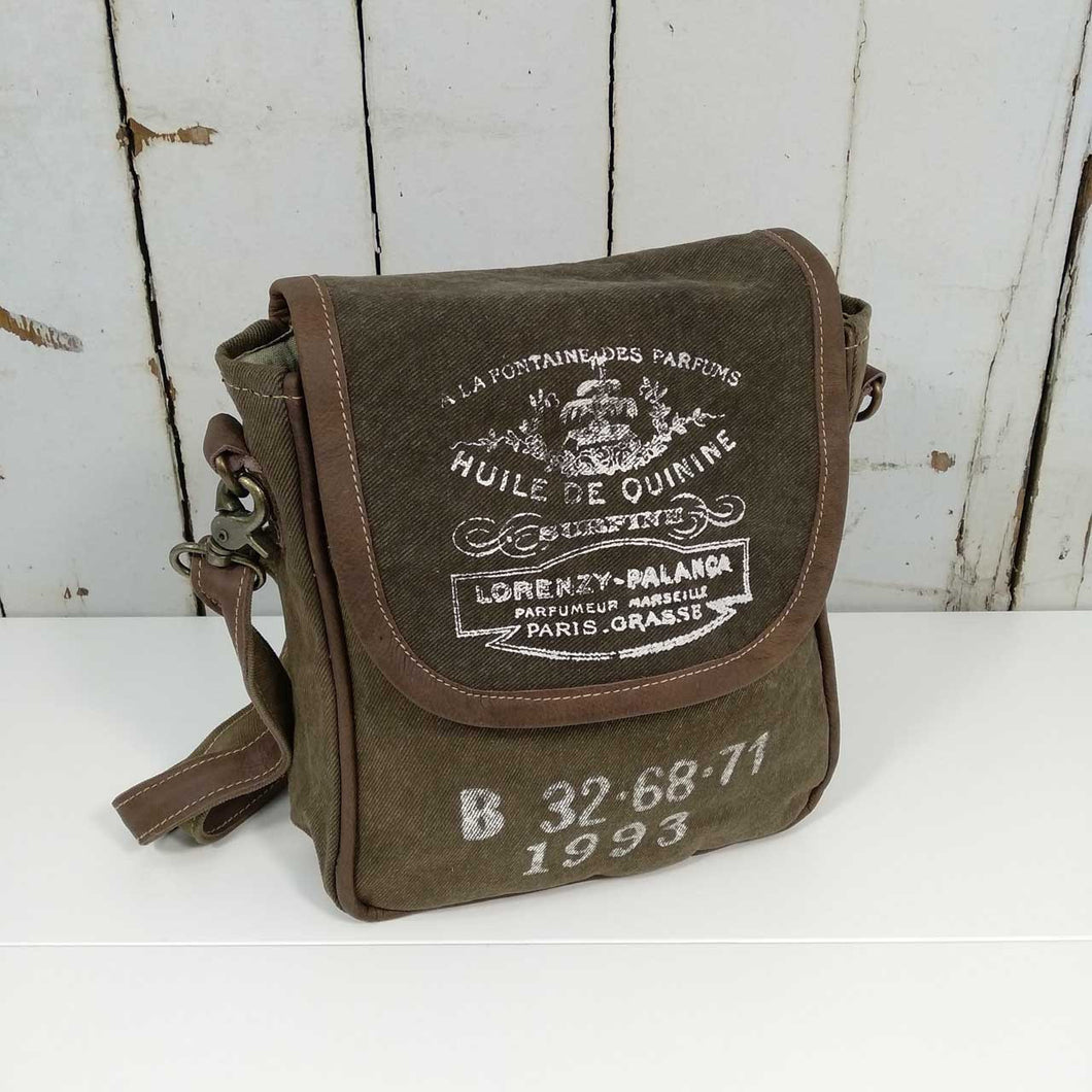 Backyard 'Cecilia' Crossbody Bag ~ Canvas/Leather