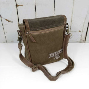 Backyard 'Cecilia' Crossbody Bag ~ Canvas/Leather