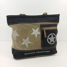 Load image into Gallery viewer, Backyard &#39;Helen&#39; Tote Bag ~ Canvas/Leather
