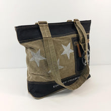 Load image into Gallery viewer, Backyard &#39;Helen&#39; Tote Bag ~ Canvas/Leather
