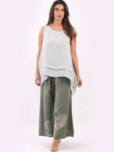 Load image into Gallery viewer, Italian Linen Palazzo Pants &#39;Tori&#39; Sage Sz 10-16
