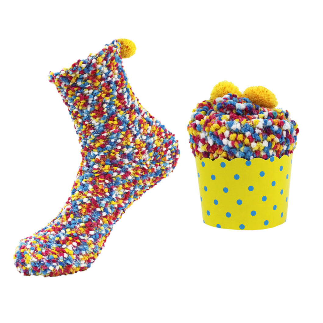 outta Socks ~ Cupcake Yellow