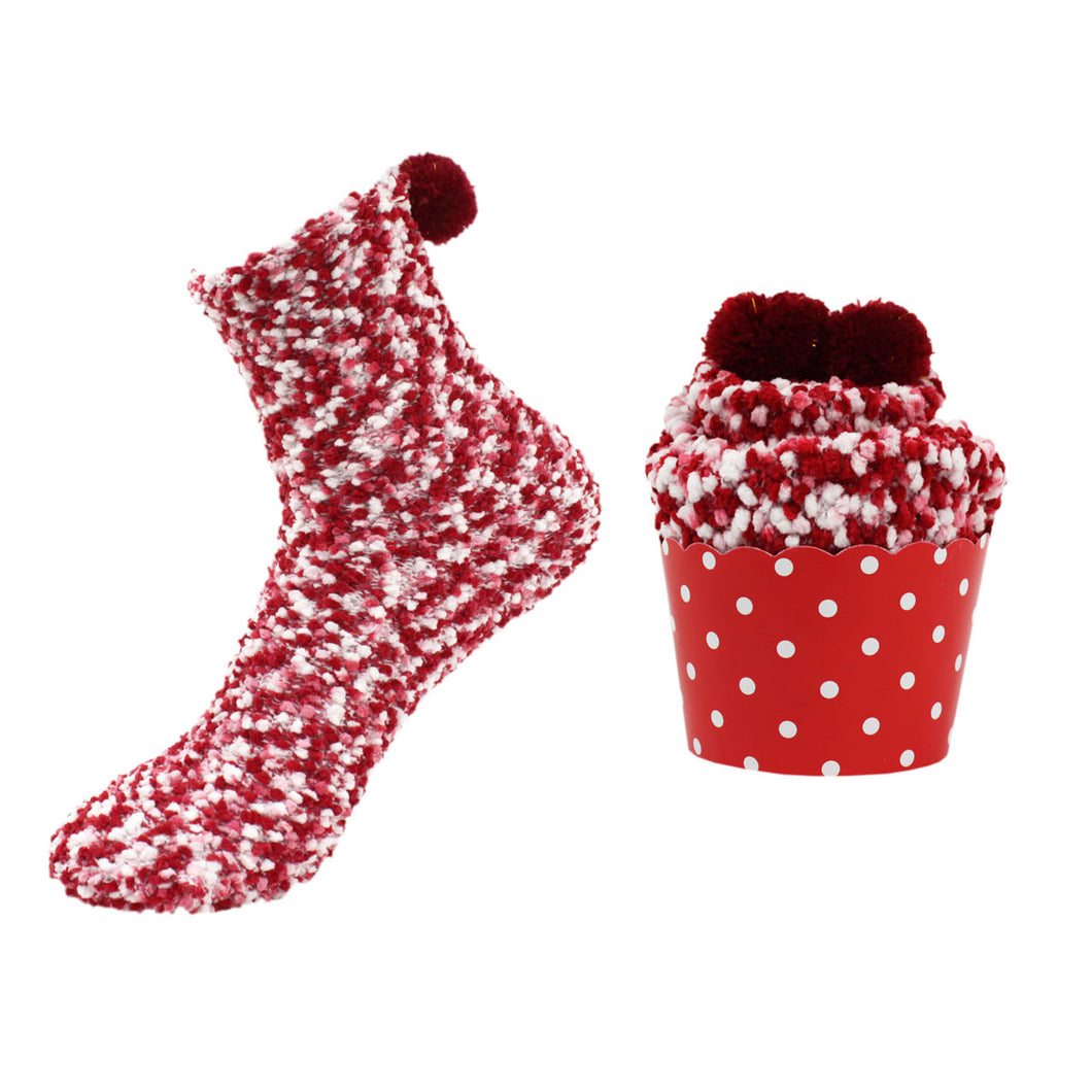 outta Socks ~ Cupcake Red