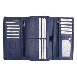 Riccardo Ferrici Leather Wallet ~ Blue