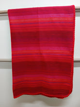Load image into Gallery viewer, Alpaca Throw ~ RED001 Made in Ecuador, Single/Throw Size
