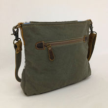 Load image into Gallery viewer, Backyard &#39;Brenda&#39; Crossbody Bag ~ Canvas/Leather
