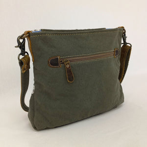 Backyard 'Brenda' Crossbody Bag ~ Canvas/Leather