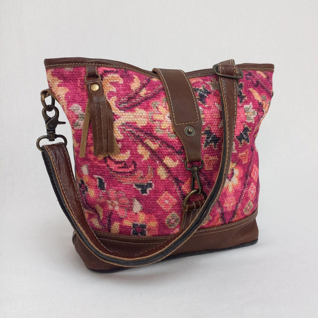 Backyard 'Vera' Crossbody Bag ~ Canvas/Leather