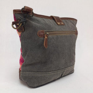 Backyard 'Vera' Crossbody Bag ~ Canvas/Leather