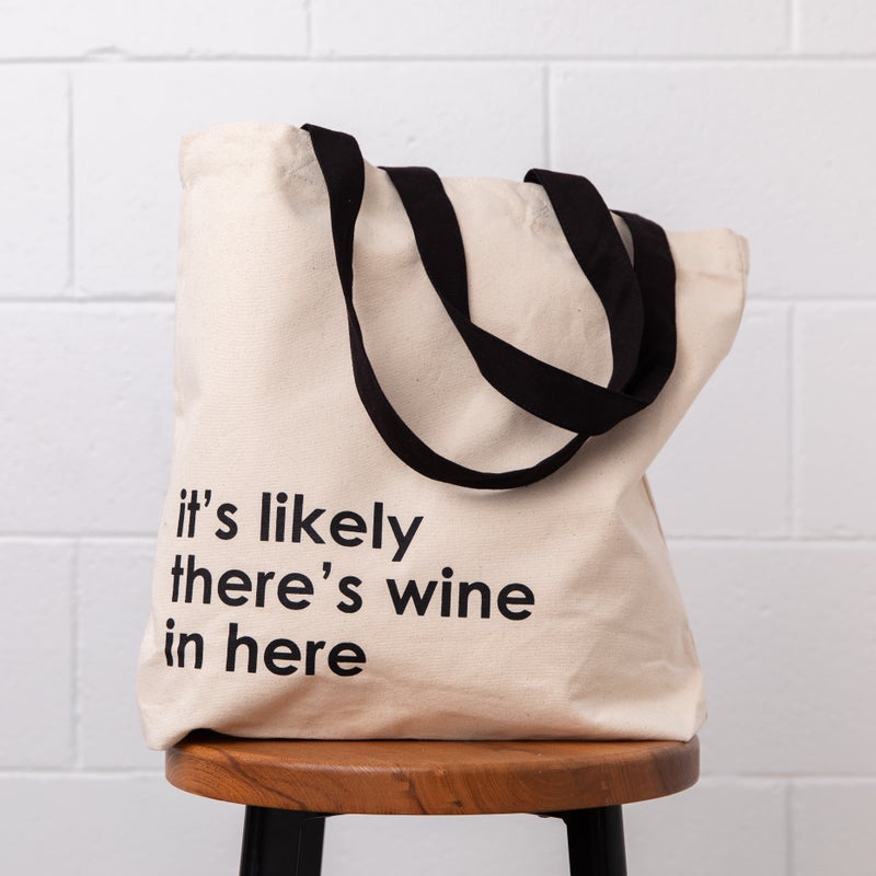 Canvas Tote by Nutmeg Creative - it's likely there's wine in here