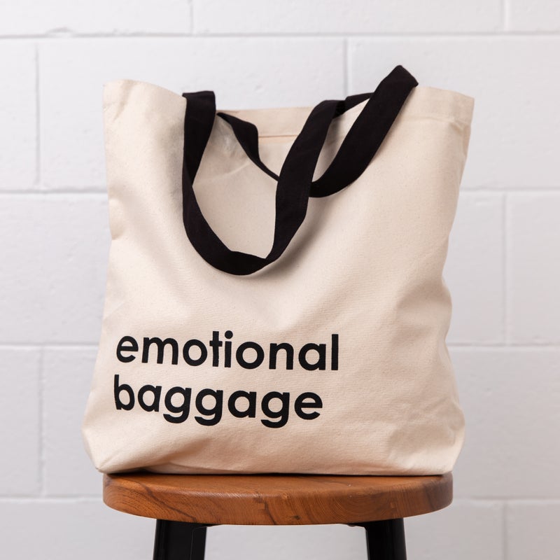Canvas Tote by Nutmeg Creative - emotional baggage