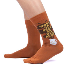 Load image into Gallery viewer, Woke Up Sexy as Hell Again - Men&#39;s Crew Socks by Sock it to Me
