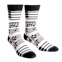 Load image into Gallery viewer, Footnotes - Men&#39;s Crew Socks by Sock it to Me
