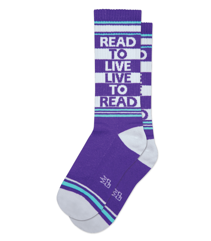 Read to Live... Crew Socks by Gumball Poodle