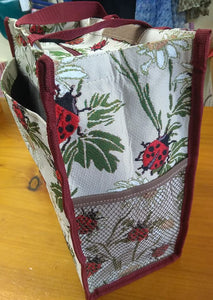 Tapestry Shopper Bag - Red Pug