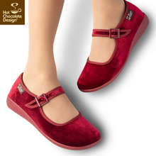 Load image into Gallery viewer, HCD Mary Janes ~ Red Wine
