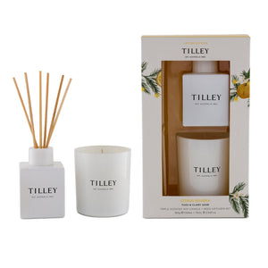 Citrus Riviera Candle & Reed Gift Set