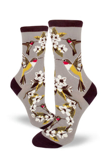 Hummingbird Garden - Ladies Crew by Modsocks