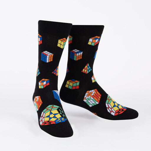 Puzzle Box Socks - Men's Crew Socks by Sock it to Me