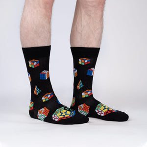 Puzzle Box Socks - Men's Crew Socks by Sock it to Me