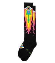 Load image into Gallery viewer, Psychedelic Eye - Knee High Socks by Gumball Poodle
