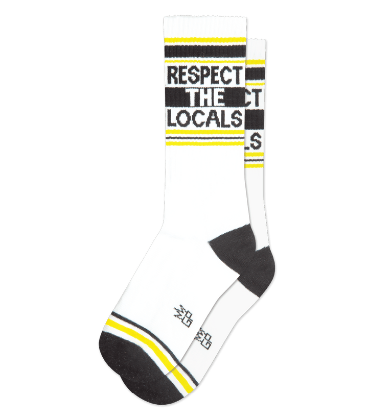 Respect the Locals... Crew Socks by Gumball Poodle