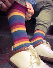 Load image into Gallery viewer, Heather Rainbow - Knee Highs by Modsocks
