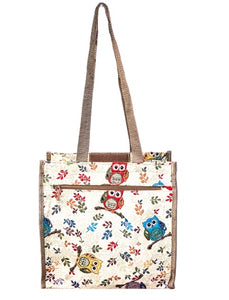 Tapestry Shopper Bag - Owl