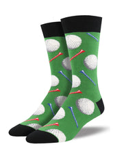Load image into Gallery viewer, Tee It Up - Men&#39;s Crew Socks by Socksmith (2 colours)
