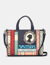 Load image into Gallery viewer, Jane Austen Bookworm ~ Leather Grab Bag
