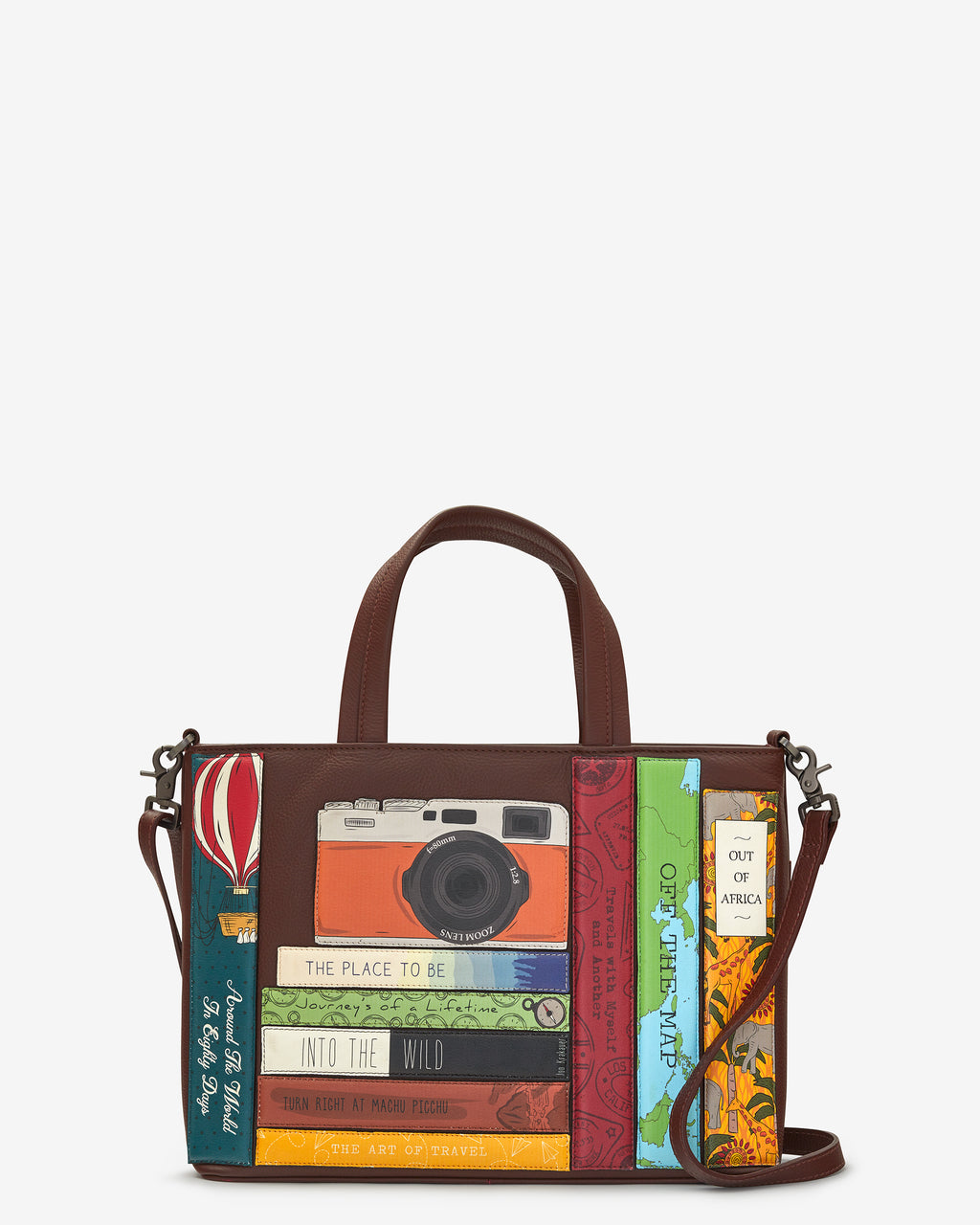 Travel Bookworm Leather Grab Bag