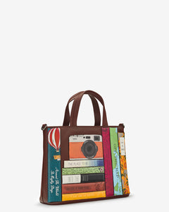 Travel Bookworm Leather Grab Bag