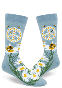 Give Bees a Chance - Men's Crew by Modsocks