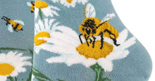 Load image into Gallery viewer, Give Bees a Chance - Ladies Crew by Modsocks
