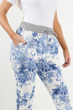 Load image into Gallery viewer, Italian Stretch Cotton Trousers Porcelain Blue
