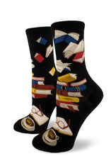 Load image into Gallery viewer, Bibliophile - Ladies Crew by Modsocks
