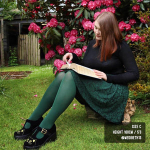 Opaque 80 Den Tights - Hit the Bottle Green