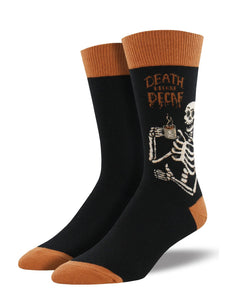 Death Before Decaf  - Men's Crew Socks by Socksmith
