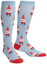 Load image into Gallery viewer, Santa Gnome - Knee Highs by Sock it to Me
