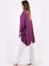 Load image into Gallery viewer, Italian Peasant Top Plum Sz 14-24
