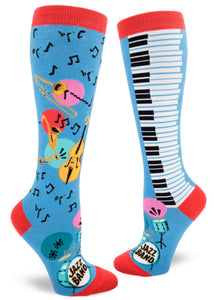 Jazz Band (Wave) - Knee Highs by Modsocks