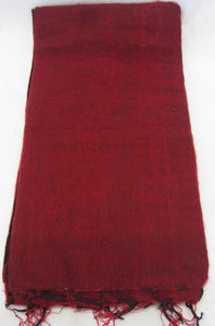 Nepalese Made Wool Throw/Blanket - Red