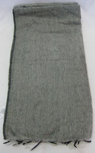 Nepalese Made Wool Throw - Grey