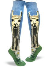 Load image into Gallery viewer, Lovely Llama - Knee Highs by Modsocks
