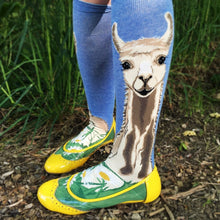 Load image into Gallery viewer, Lovely Llama - Knee Highs by Modsocks
