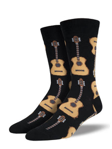 Guitars - Men's Crew Socks by Socksmith
