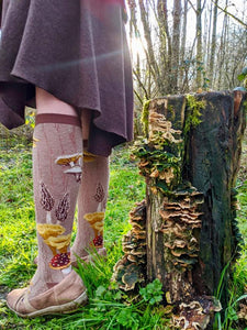 Mushroom, Heather - Knee Highs by Modsocks