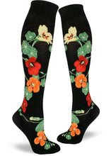 Load image into Gallery viewer, Nasturtiums - Knee Highs by Modsocks
