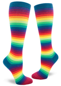 Rainbow Gradient Stripe - Knee Highs by Modsocks