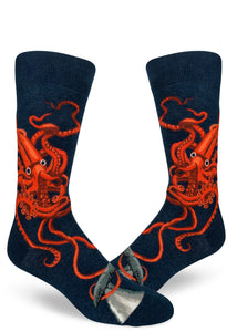 Squid & Whale - Men's Crew by Modsocks